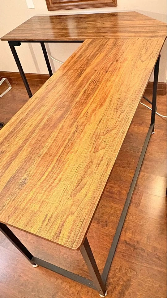 MOVING SALE — Costway L-Shaped Computer Desk with Monitor Stand