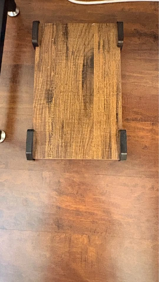 MOVING SALE — Costway L-Shaped Computer Desk with Monitor Stand - photo 2