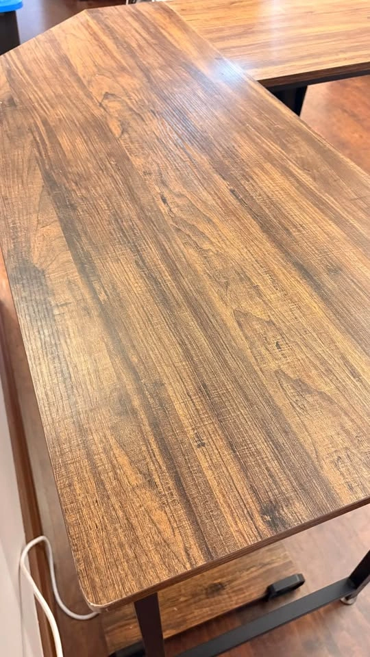 MOVING SALE — Costway L-Shaped Computer Desk with Monitor Stand - photo 3