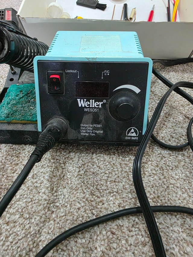 Weller WESD51 Soldering Station and Weller 8200 Soldering Gun