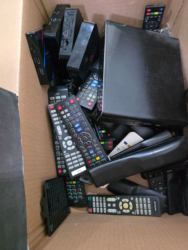 Assorted Media Boxes and Remote Controls
