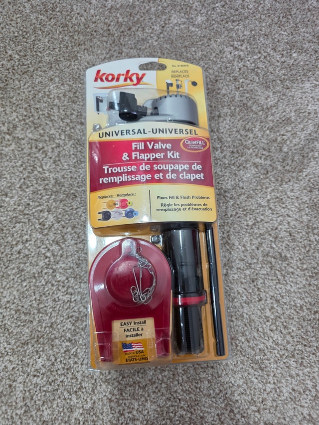 Universal Korky Fill Valve & Flapper Kit