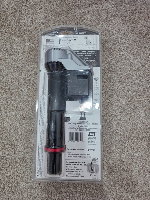 Universal Korky Fill Valve & Flapper Kit - photo 2