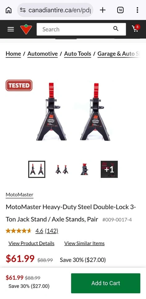 2 Ton Low Profile High Lift Jack and 3 Ton Stands - photo 5