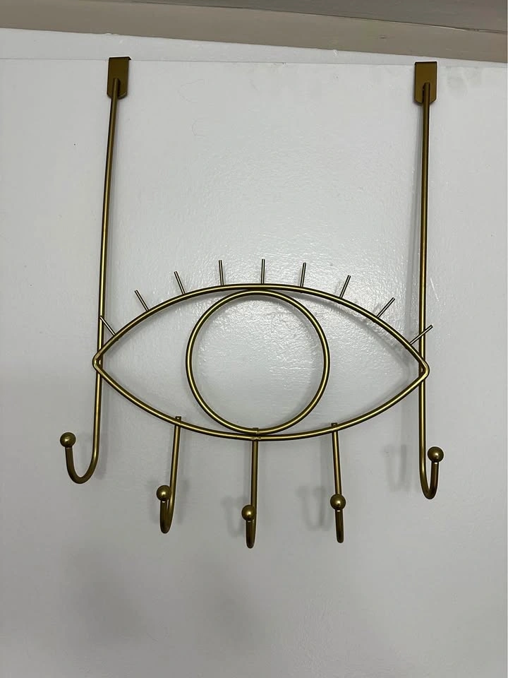 Gold Evil Eye Over-the-Door Hook Rack