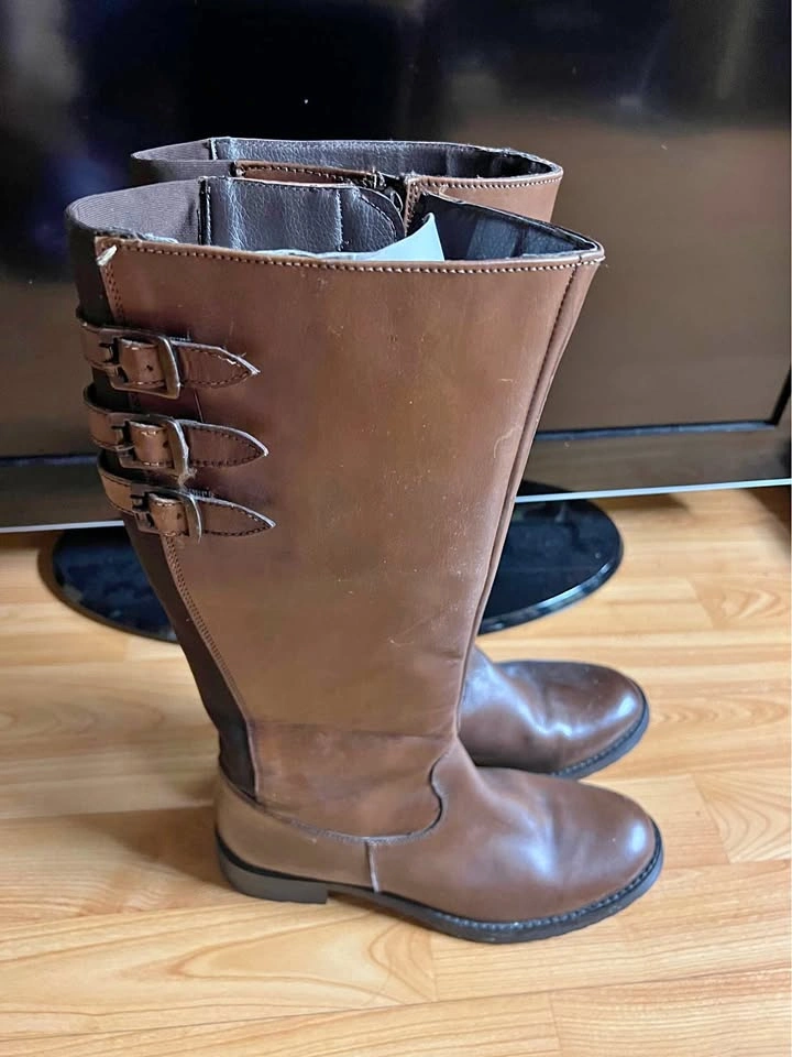 Tall Brown Leather Boots
