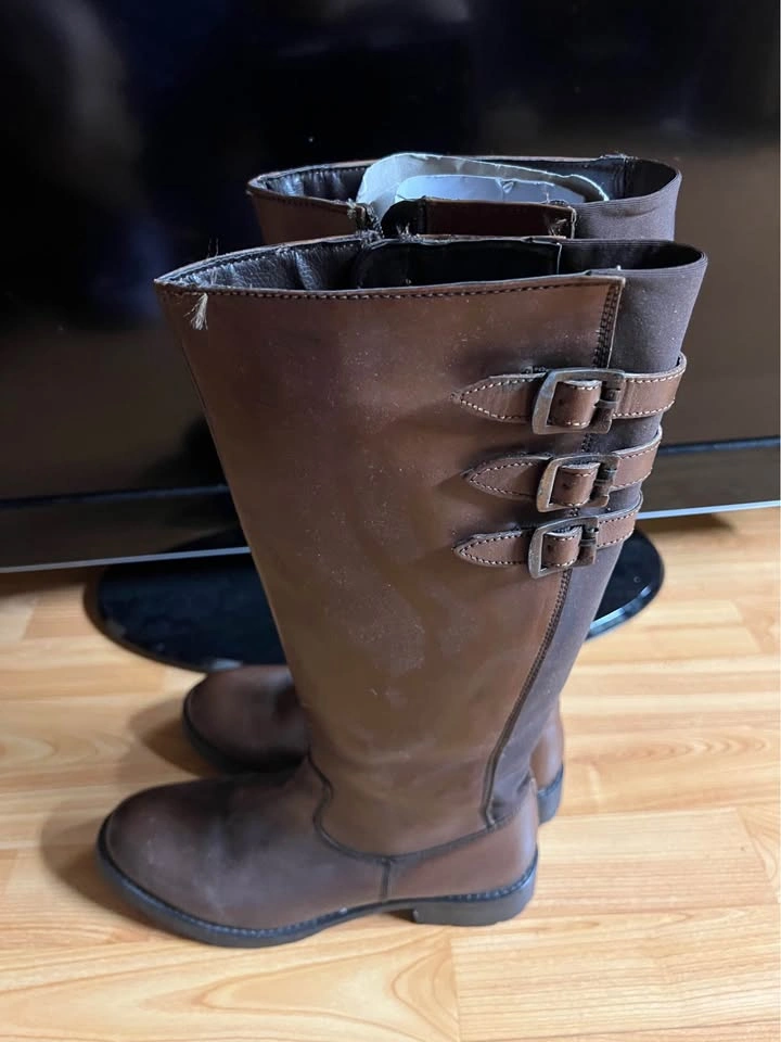 Tall Brown Leather Boots - photo 3