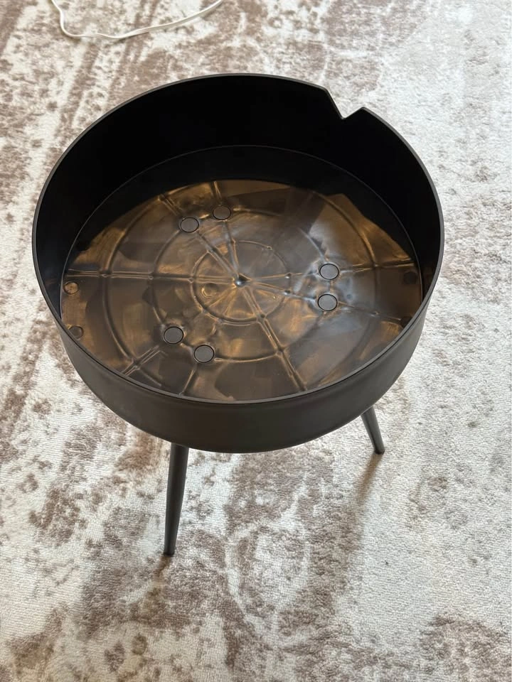 Black Round Tripod Side Table 16" - photo 3