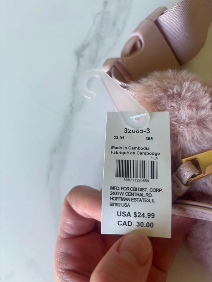 New Fluffy Pink Crossbody Fanny Pack Bag - photo 2