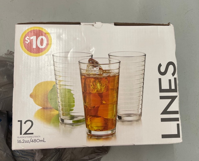 Lines Glassware Set 12 Piece