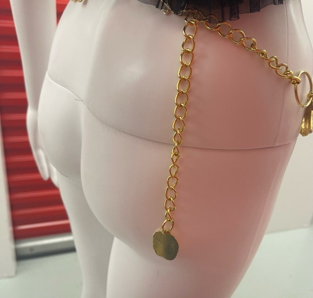 lucky elephant gold chain belt - photo 3