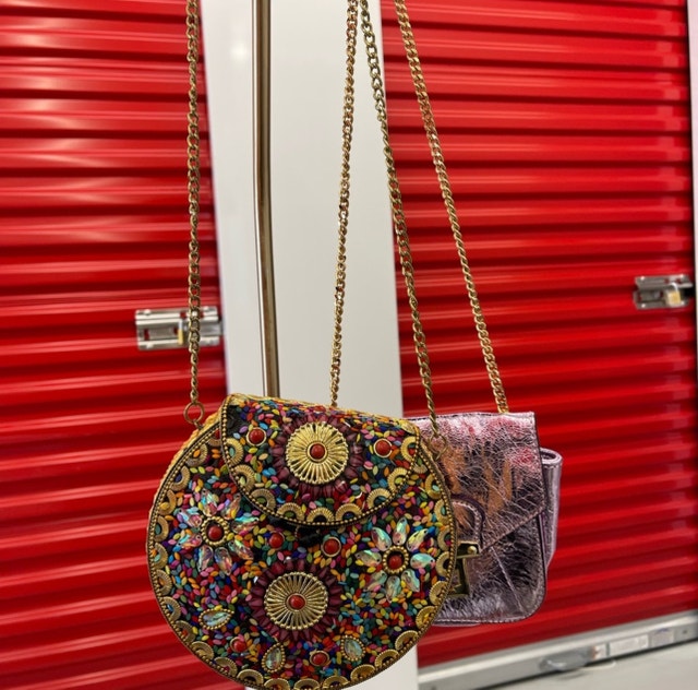 Colorful and Metallic Gold Chain Bags
