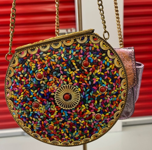 Colorful and Metallic Gold Chain Bags - photo 5