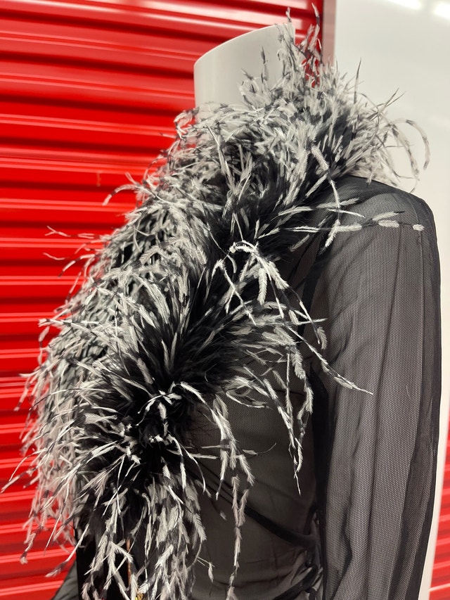 Ostrich Two Toned Feather Boa Collar - photo 2