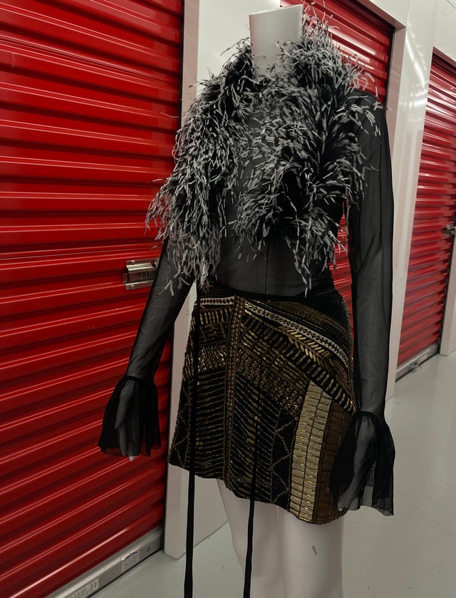 Ostrich Two Toned Feather Boa Collar - photo 3