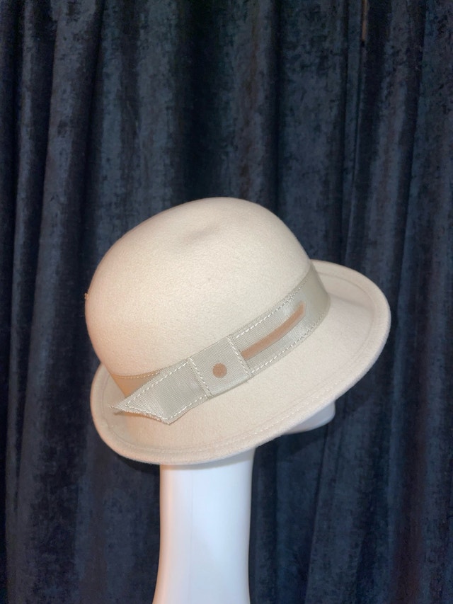 High End Vintage Designer Georgette Hat