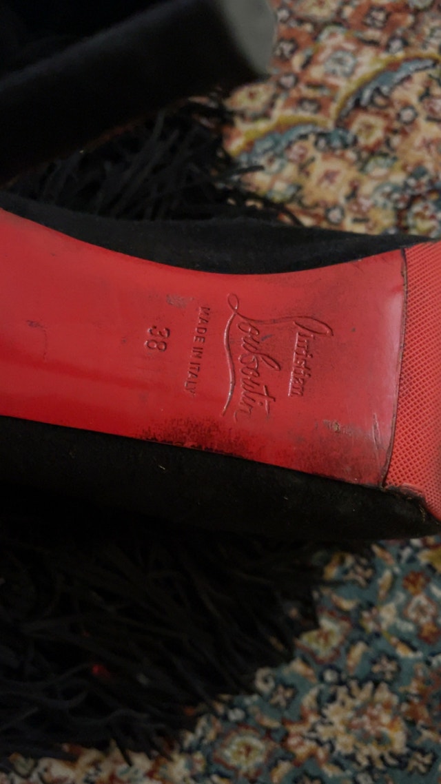 Christian Louboutin Suede Fringe Boots - photo 3