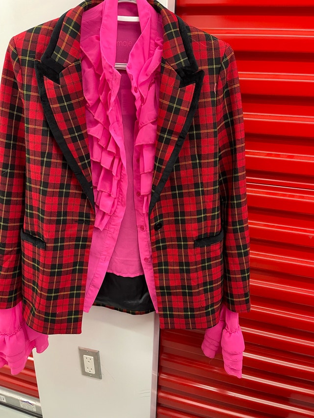Maje Plaid Blazer