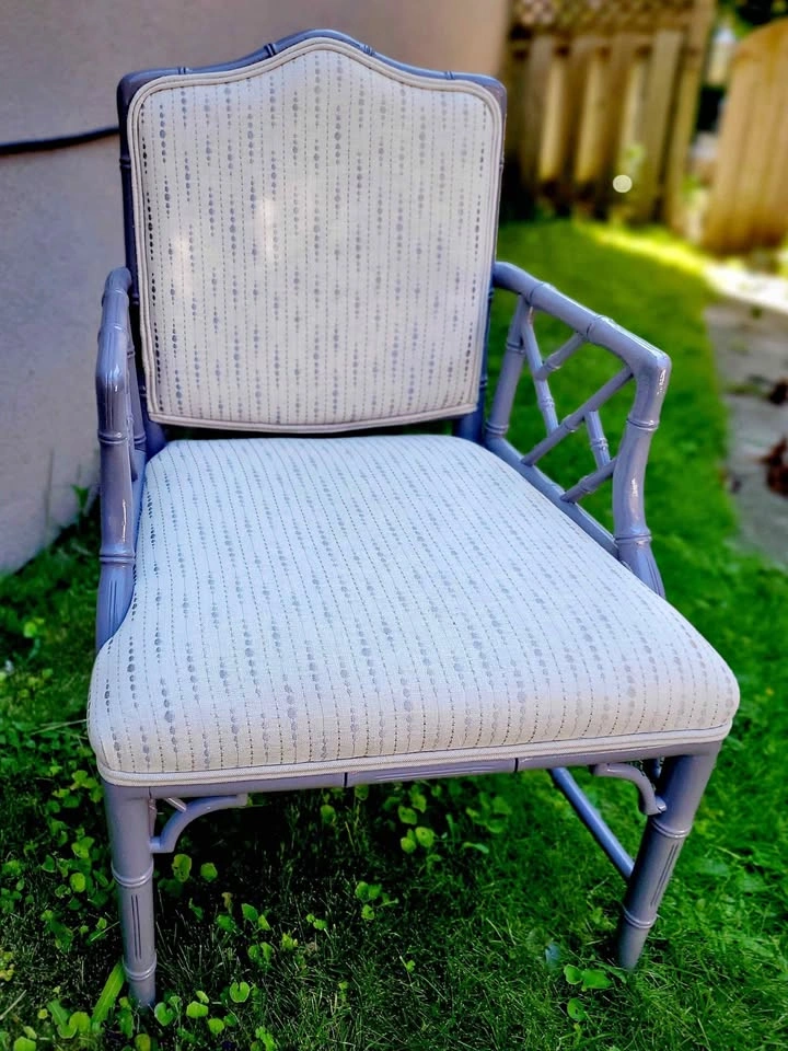 Hollywood Regency Faux Bamboo Armchair