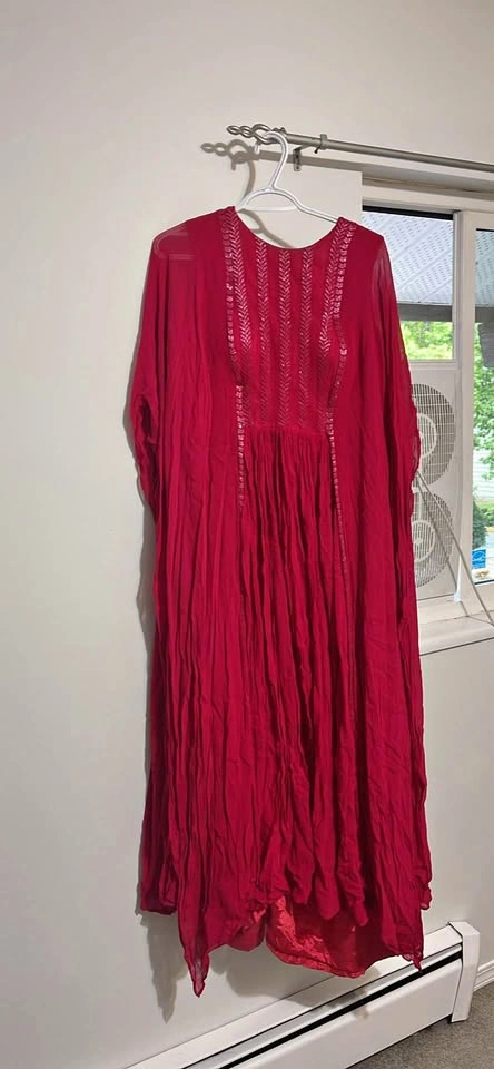 Red Kaftan Dress