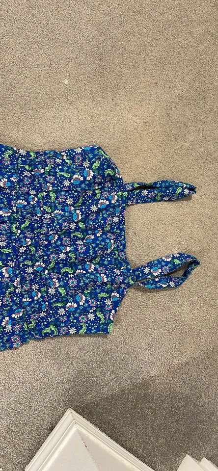 Blue floral maxi dress - photo 2