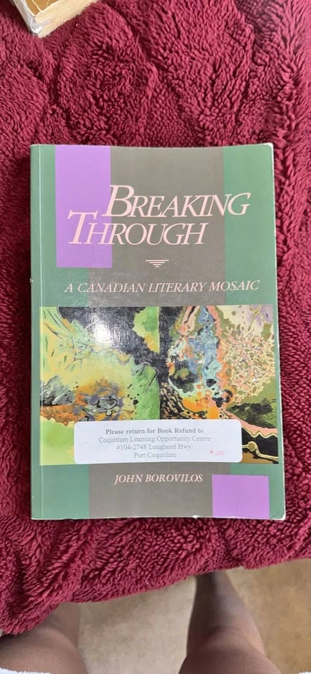 Breaking Through: A Canadian Literary Mosaic – John Borovilos