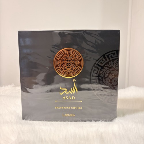 Lattafa Asad Gift Set Eau de Parfum Spray & Shower Gel