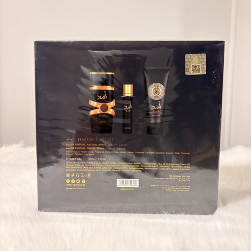 Lattafa Asad Gift Set Eau de Parfum Spray & Shower Gel - photo 2