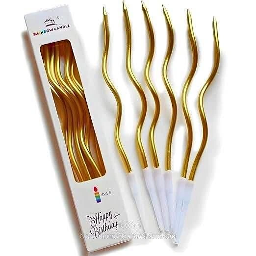 New Cake Decoration Swirl Happy Birthday Candles
