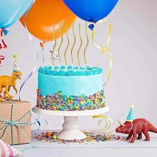 New Cake Decoration Swirl Happy Birthday Candles - photo 3