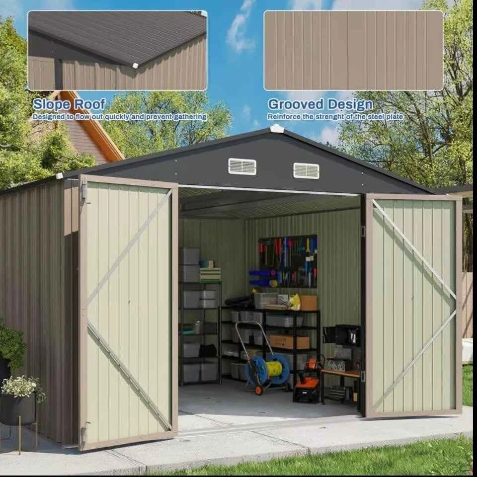 10'x10' Metal Outdoor Storage Shed - photo 3