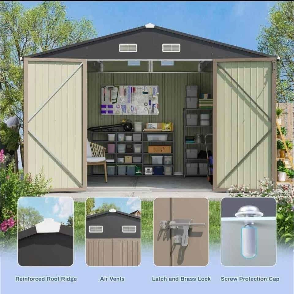 10'x10' Metal Outdoor Storage Shed - photo 4