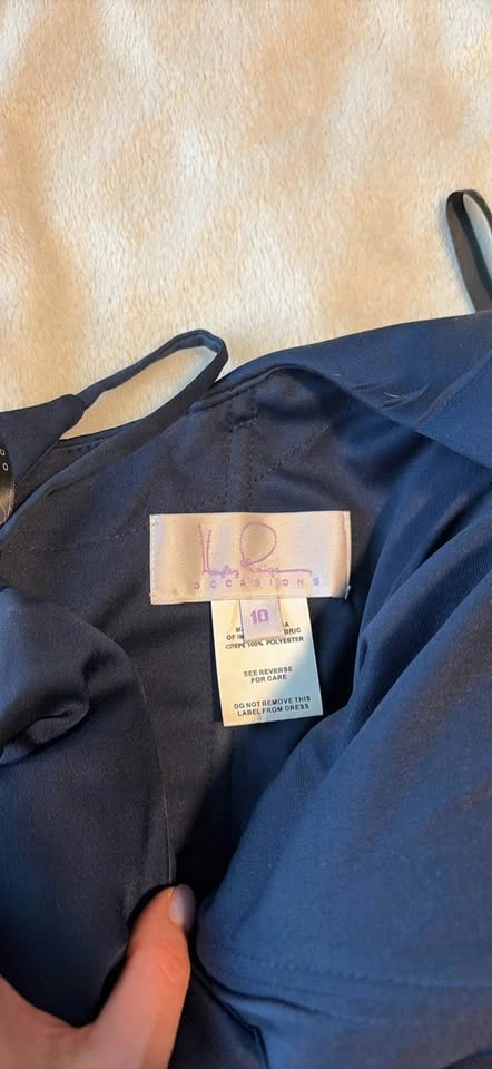 Navy Blue Bridesmaid Dress Size 10 - photo 2