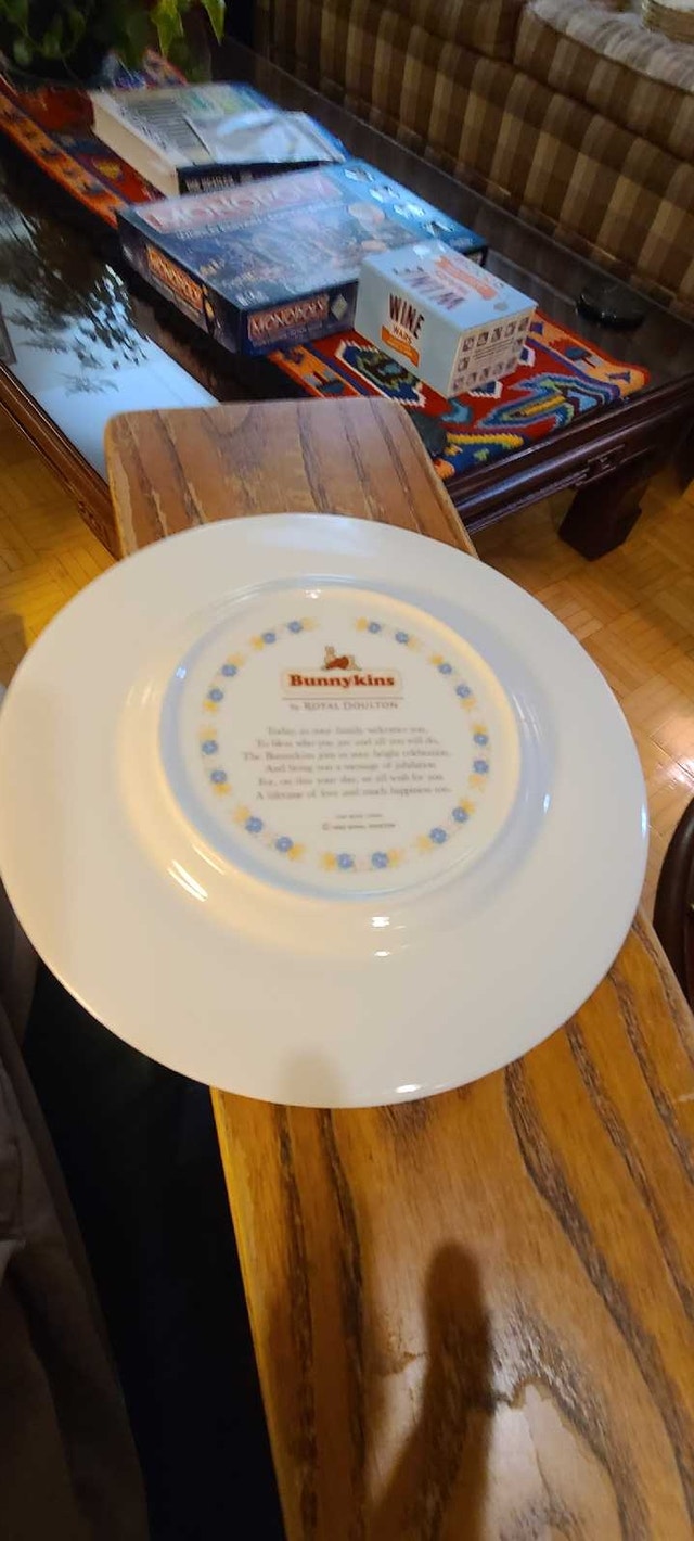 Royal Doulton Bunnykins Christening Plate - photo 2
