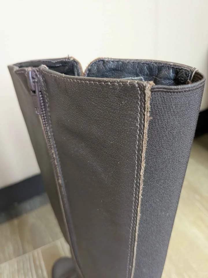 NAOT tall brown leather boots 35 image indicator(6)