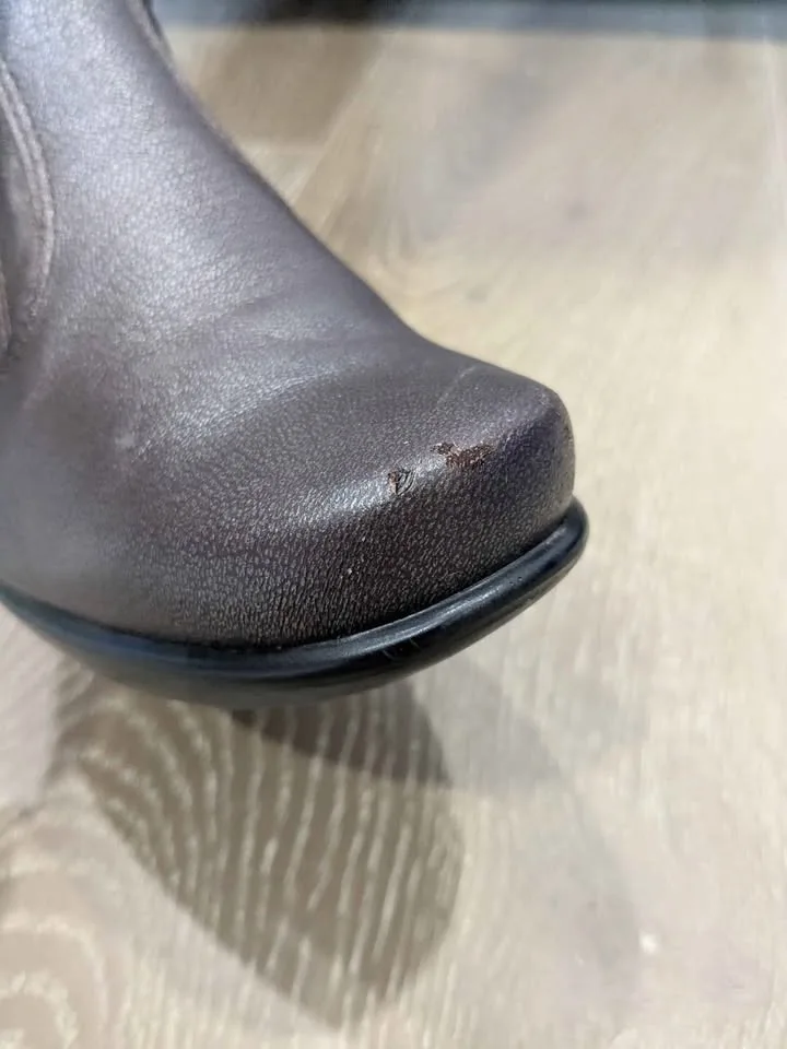 NAOT tall brown leather boots 35 image indicator(7)