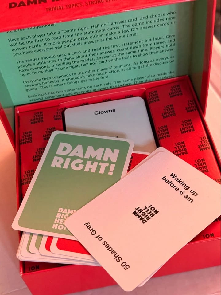 Damn Right Hell No - Adult Card Game - photo 2