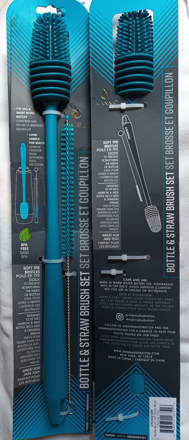 NEW Manna Ultimate Bottle & Straw Brush w Anti-Scratch Bristles - photo 3