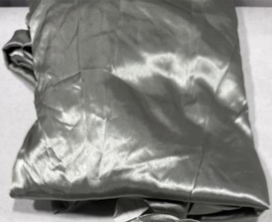 NEW Grey Satin Full Size Fitted & Flat Bed Sheets - photo 4