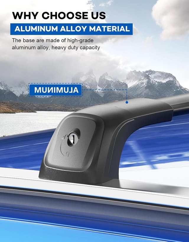 NEW Lockable 330lbs Roof Rack Cross Bars 2021-26 Kia Seltos - photo 4