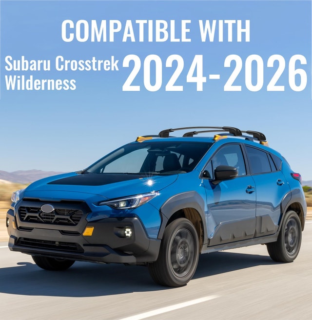 NEW Cross Bars Subaru Crosstrek Wilderness 2024-2026, 300lBS - photo 2