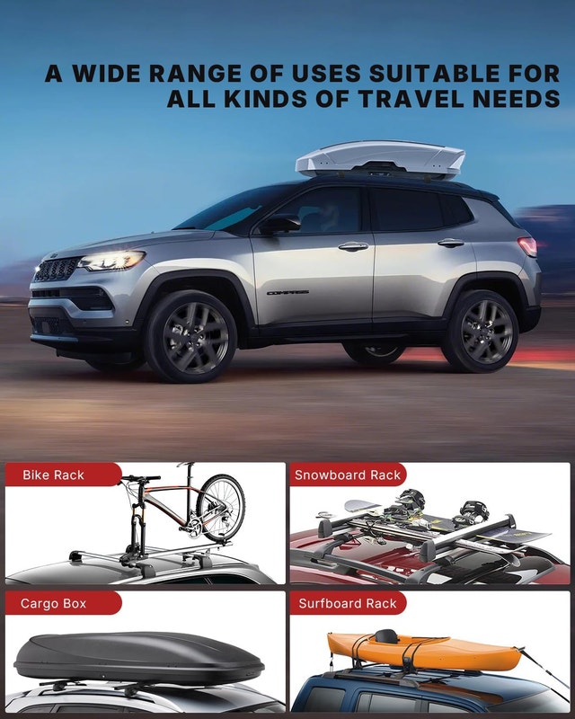 NEW Richeer Roof Rack Cross Bars Jeep Compass 2017-2019 - photo 3