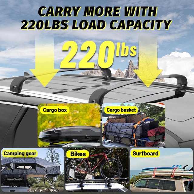 NEW 220lbs Roof Rack Cross Bars 2022-25 Hyundai Tucson - photo 3