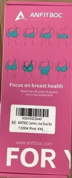 NEW XXL Light Pink Seamless Wireless Scalloped Push Up Bra - photo 5