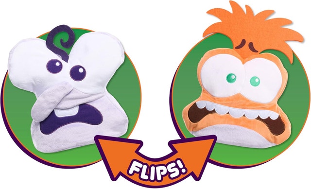 NEW Inside Out 2 Flip-A-Mood Reversible Plush Fear/Anxiety, 3+ - photo 2