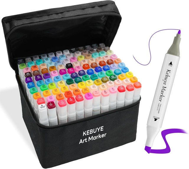 NEW 120 Colors Alcohol Markers, Dual Tip Art Markers