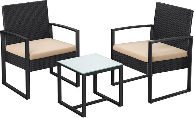 NEW SONGMICS 3-Piece Patio Set Outdoor Patio Garden Furniture
