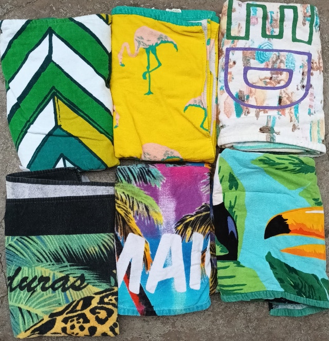 Variety of 6 Beach Towels - Some are Still New