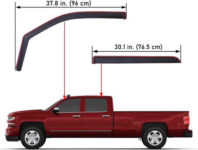 NEW Lightronic In-Channel Window Visor, 2014-2018 Chev Silverado - photo 4