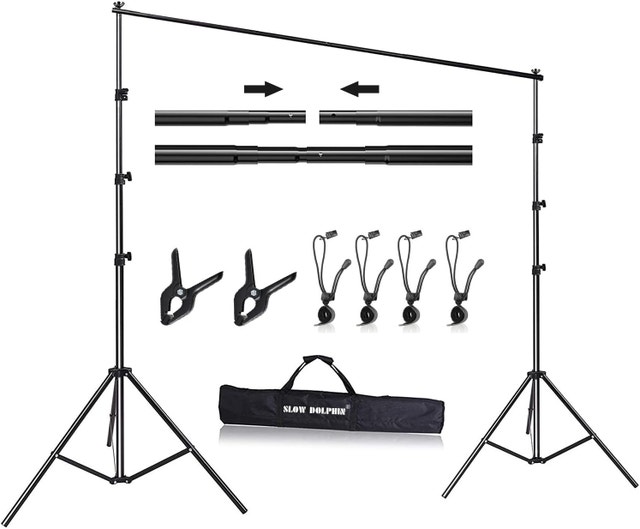 NEW SLOW DOLPHIN 10 x 8.5 ft Photo Backdrop Stand